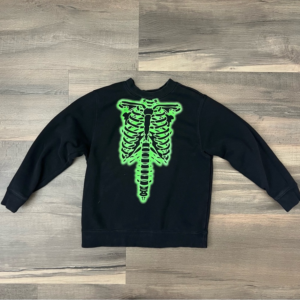 ✨5/$20✨ Y2K Joe Boxer Youth Glow in the Dark Skeleton Halloween Sweatshirt Sz M